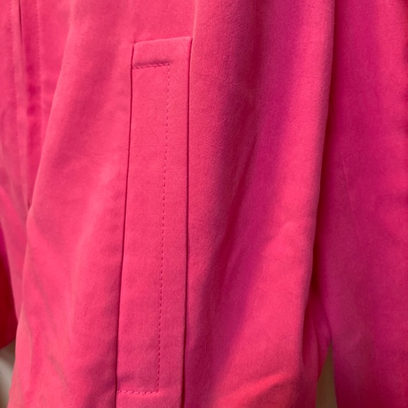 Lauren Ralph Lauren new with tags 100% silk full zip jacket! Size Large! Pink! - Picture 4 of 14